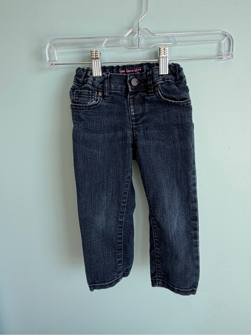 The Children’s Place Girls 2T Dark Wash Skinny Jeans Adjustable Waist